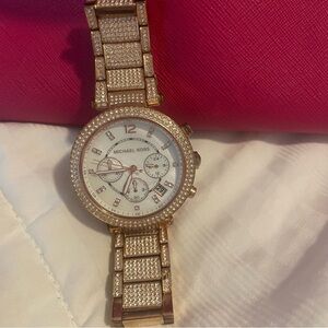 Pink Micheal Kors purse with MK watch!